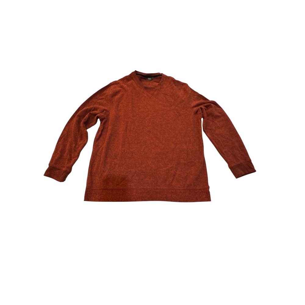 Member's Mark‎ Crewneck Pullover Sweater Rust Speckled Knit XXL